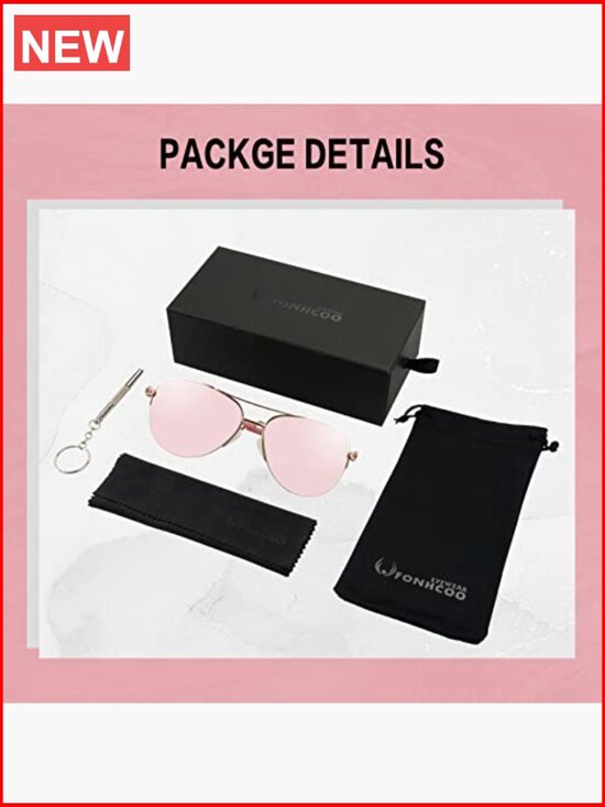 Mirrored Aviator Sunglasses UV400 Metal Frame Unisex main image 3